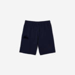 Lacoste shorts de lã de algodão de crocodilo de veludo homens azul marinho 423 88BL1481 - Image 4