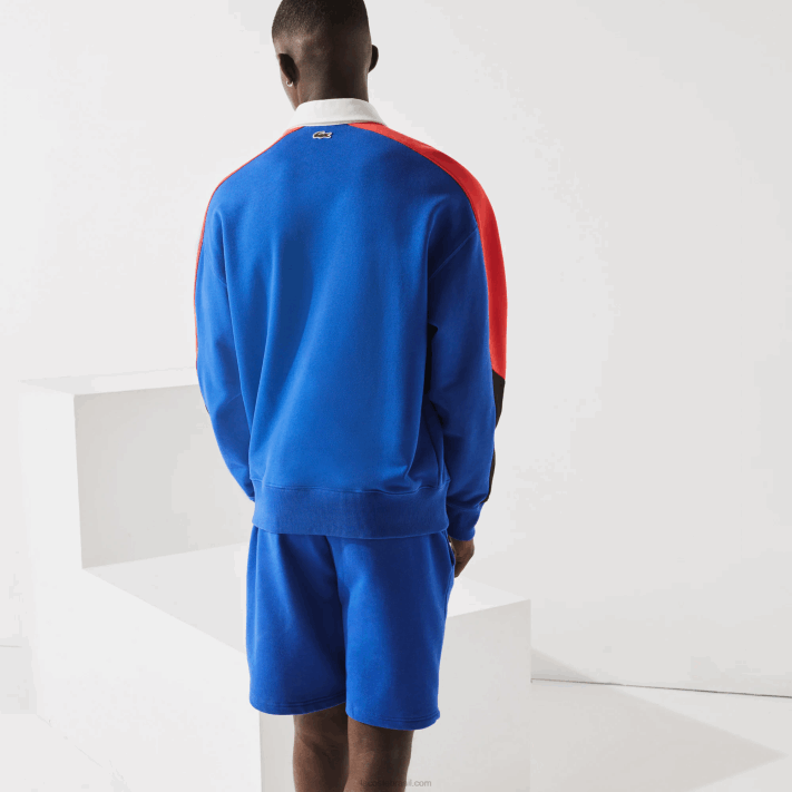 Lacoste shorts de lã de tênis esportivo homens azul hjm 88BL1339 - Image 3