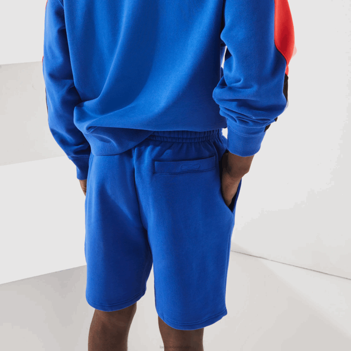 Lacoste shorts de lã de tênis esportivo homens azul hjm 88BL1339 - Image 5