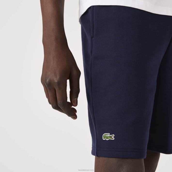 Lacoste shorts de lã de tênis esportivo homens azul marinho 166 88BL1338 - Image 6