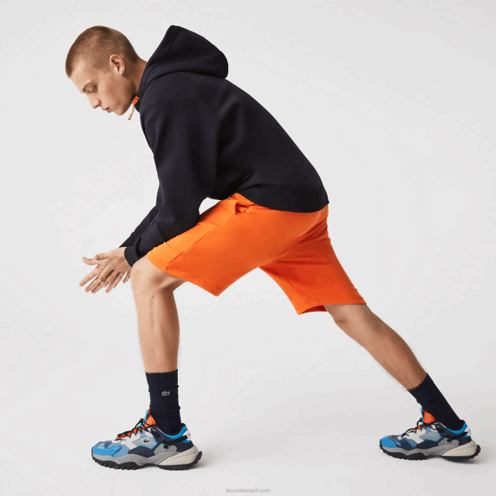 Lacoste shorts de lã de tênis esportivo homens laranja tv1 88BL1577 - Image 2