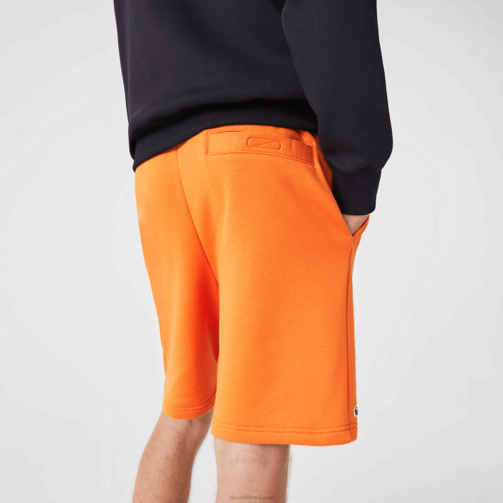 Lacoste shorts de lã de tênis esportivo homens laranja tv1 88BL1577 - Image 3