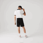 Lacoste shorts de lã de tênis esportivo homens preto 031 88BL1337 - Image 3