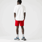 Lacoste shorts de lã de tênis esportivo homens vermelho 240 88BL1374 - Image 3
