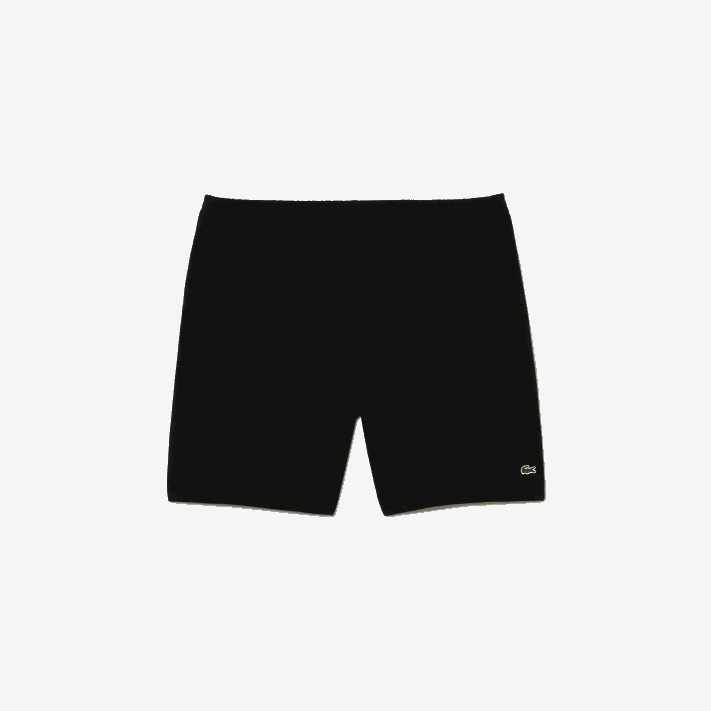 Lacoste shorts de lã escovado de algodão orgânico - tamanho grande - grande homens preto 031 88BL463 - Image 4