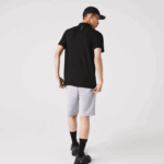 Lacoste shorts de mistura de algodão elástico homens chine cinza cca 88BL1391 - Image 3