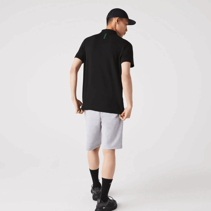 Lacoste shorts de mistura de algodão elástico homens chine cinza cca 88BL1391 - Image 3
