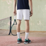 Lacoste shorts de tênis esportivos com estampa contrastante homens branco 800 88BL1536 - Image 3