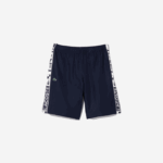 Lacoste shorts de tênis esportivos de tafetá homens azul marinho 166 88BL1334 - Image 5