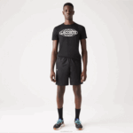 Lacoste shorts de tênis esportivos de tafetá homens preto 031 88BL1332 - Image 2