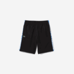 Lacoste shorts de tênis esportivos de tafetá homens preto 031 88BL1332 - Image 5