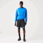 Lacoste shorts esportivos 3 em 1 com forro embutido homens preto azul 985 88BL1423