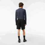 Lacoste shorts esportivos de malha de diamante sólido para tênis homens preto 031 88BL1443 - Image 3