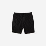 Lacoste shorts esportivos de malha de diamante sólido para tênis homens preto 031 88BL1443 - Image 5