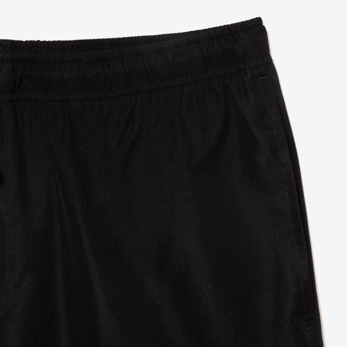 Lacoste shorts esportivos de malha de diamante sólido para tênis homens preto 031 88BL1443 - Image 6