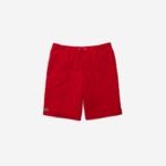 Lacoste shorts esportivos de malha de diamante sólido para tênis homens vermelho 029 88BL1444 - Image 3