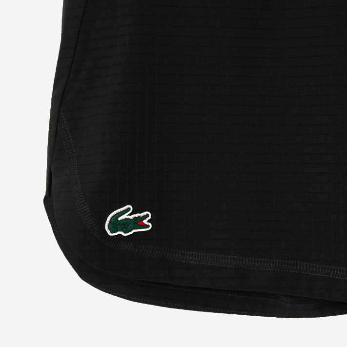 Lacoste shorts esportivos de malha elástica homens preto 8vm 88BL458 - Image 5