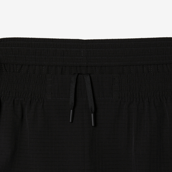 Lacoste shorts esportivos de malha elástica homens preto 8vm 88BL458 - Image 6