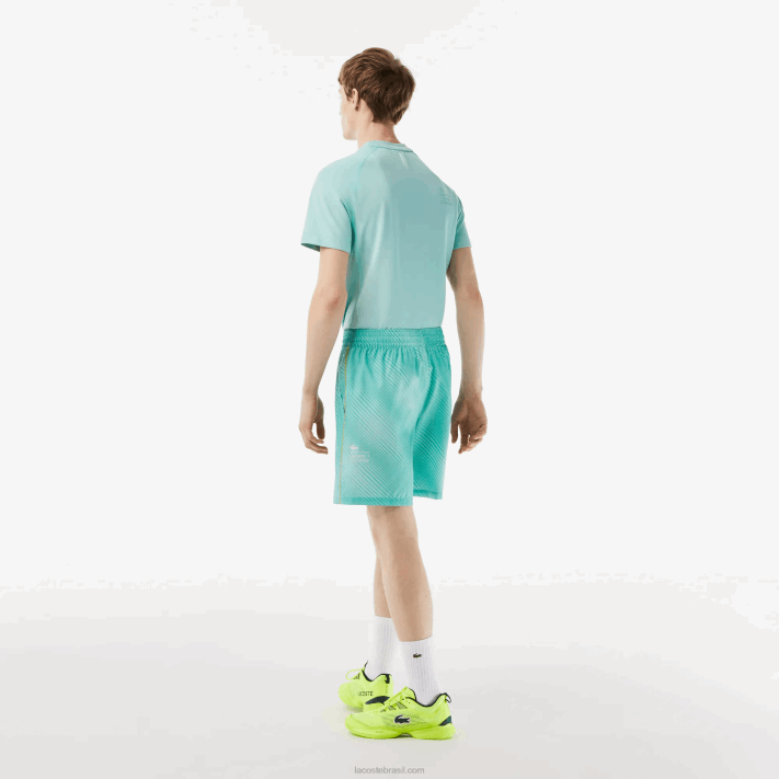 Lacoste shorts esportivos homens verde claro amarelo h0u 88BL11 - Image 3