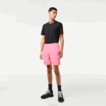 Lacoste shorts impermeáveis homens rosa 2r3 88BL466