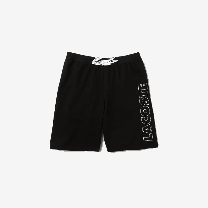 Lacoste shorts internos de lã de algodão de marca homens preto branco 258 88BL1513 - Image 5
