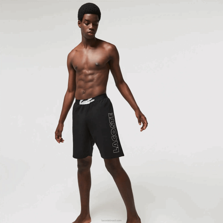 lacoste_shorts_internos_de_la_de_algodao_de_marca_homens_preto_branco_258_88bl1513.png Lacoste shorts internos de lã de algodão de marca homens preto branco 258 88BL1513 - Image 1