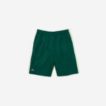 Lacoste shorts leves de bandas de contraste esportivo homens verde amarelo branco 117 88BL1362 - Image 5
