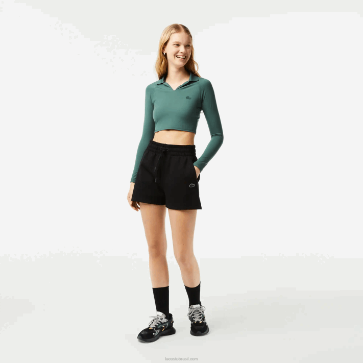lacoste_shorts_lisos_mulheres_preto_031_88bl2446.png Lacoste shorts lisos mulheres preto 031 88BL2446 - Image 1