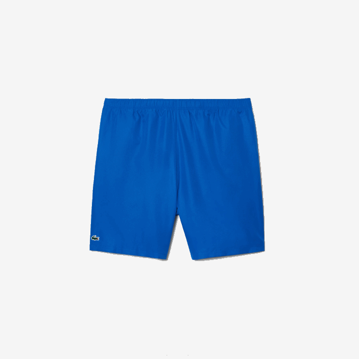 Lacoste shorts listrados com logo esportivo - plus size - grande homens azul kxb 88BL457 - Image 1