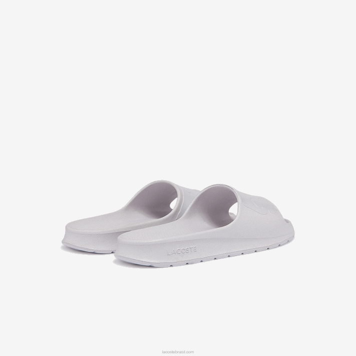 Lacoste slides de logotipo sintético croco 2.0 homens branco e off white 65t 88BL1880 - Image 3