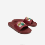 Lacoste slides sintéticos croco homens amarelo bordô amr 88BL1774 - Image 2