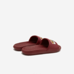 Lacoste slides sintéticos croco homens amarelo bordô amr 88BL1774 - Image 3