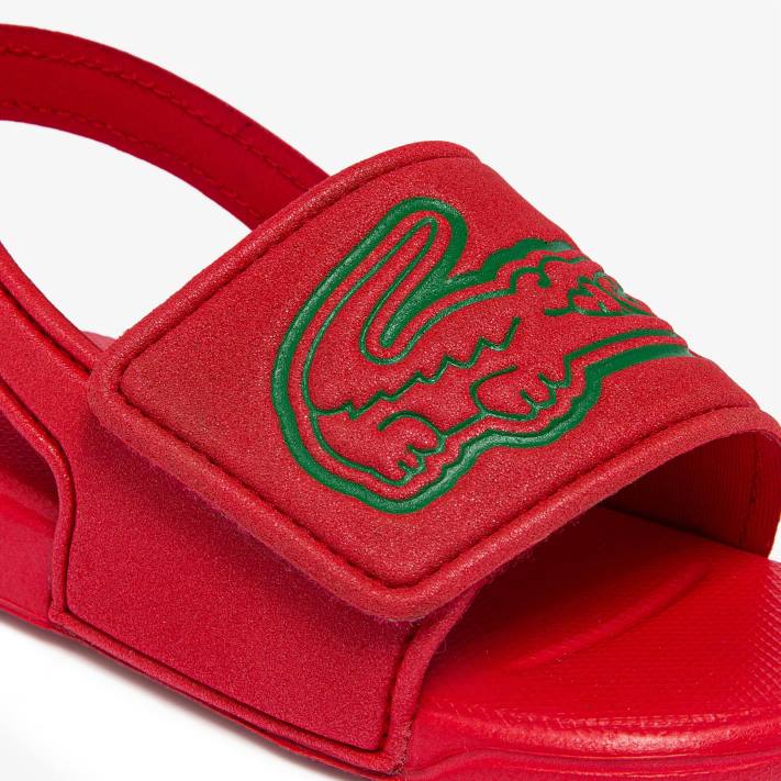 Lacoste slides sintéticos de alça l.30 bebês vermelho verde t2q 88BL2971 - Image 6