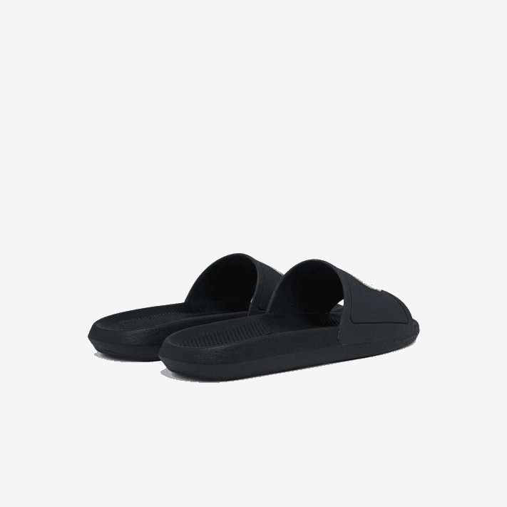 Lacoste slides sintéticos repelentes de água croco homens preto e branco 312 88BL1821 - Image 3