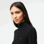 Lacoste suéter com zíper mulheres preto 031 88BL2646 - Image 2