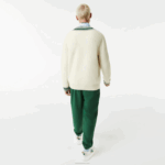 Lacoste suéter de distintivo cômico homens branco verde x0n 88BL1377 - Image 3