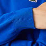 Lacoste suéter de gola redonda de algodão orgânico homens azul k1q 88BL1491 - Image 7