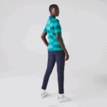 Lacoste suéter de golfe de jérsei listrado esportivo mulheres verde kxd 88BL2489 - Image 3