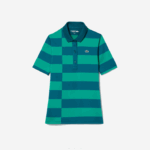 Lacoste suéter de golfe de jérsei listrado esportivo mulheres verde kxd 88BL2489 - Image 5
