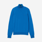 Lacoste suéter de lã merino gola alta homens azul k1q 88BL1594 - Image 4