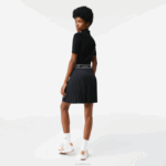 Lacoste suéter de malha com zíper mulheres preto 031 88BL2638 - Image 3