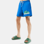 Lacoste sunga de secagem rápida com bolsa de viagem homens azul kxb 88BL518 - Image 2