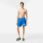 Lacoste sunga de secagem rápida com bolsa de viagem homens azul kxb 88BL518