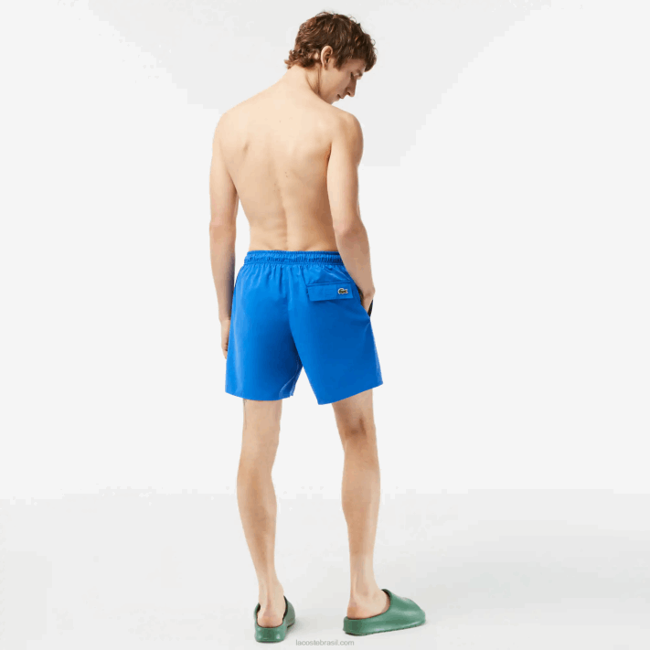 Lacoste sunga de secagem rápida com bolsa de viagem homens azul kxb 88BL518 - Image 3