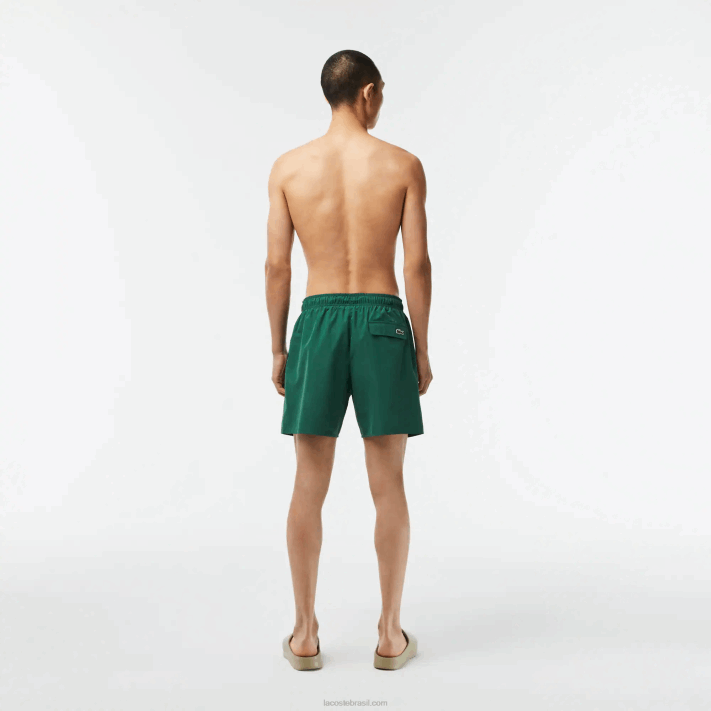 Lacoste sunga de secagem rápida com bolsa de viagem homens verde 132 88BL519 - Image 3