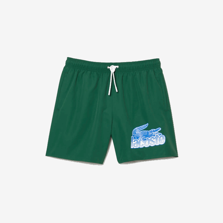 Lacoste sunga de secagem rápida com bolsa de viagem homens verde 132 88BL519 - Image 4