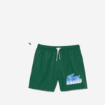 Lacoste sunga de secagem rápida com bolsa de viagem homens verde 132 88BL519 - Image 5