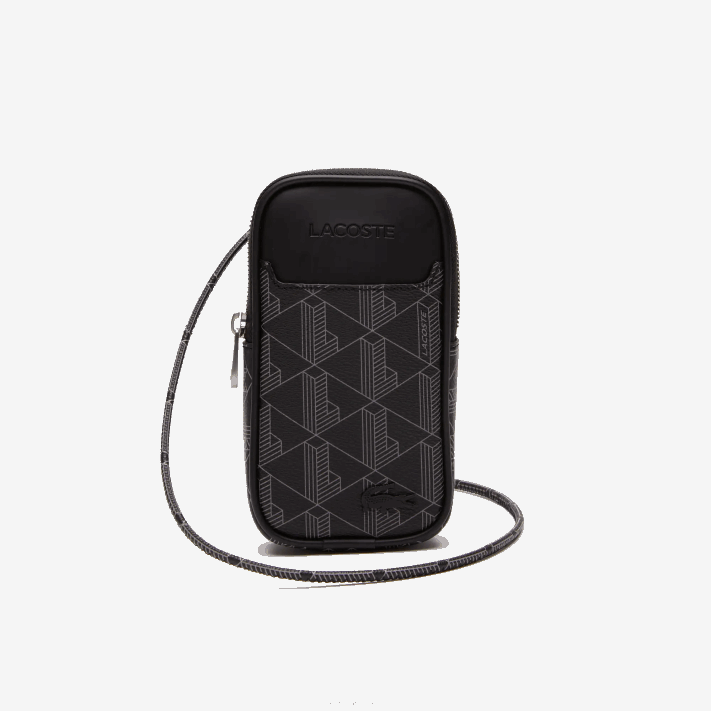 Lacoste suporte para smartphone com estampa de monograma the blend homens monograma noir gris h45 88BL1985 - Image 2