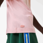Lacoste t-shirt de crocodilo oversized de ajuste relaxado homens rosa claro t03 88BL610 - Image 4