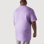 Lacoste t-shirt de jérsei de algodão xl gola redonda homens gfu roxo 88BL829 - Image 3